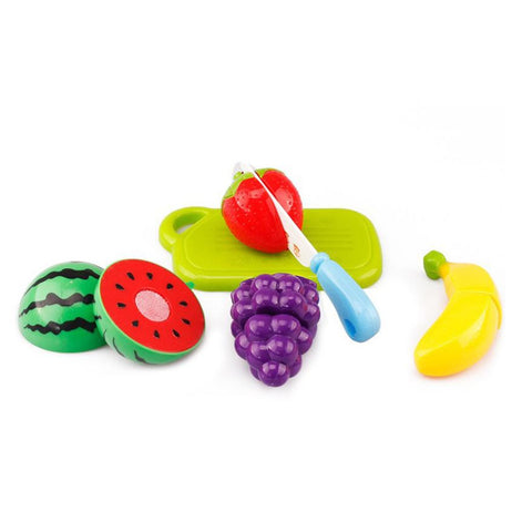 6PC Cutting Fruit Vegetable Pretend Play Children Kid Educational Toy Fruit and vegetables Pretend play Kitchen toys kids