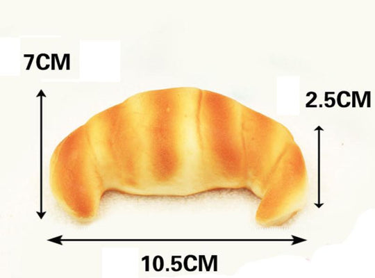PU simulation bread Kitchen toy Squeeze Elasticity Squishy Slow Rising Cream Scented Croissant Decompression Toy Educational