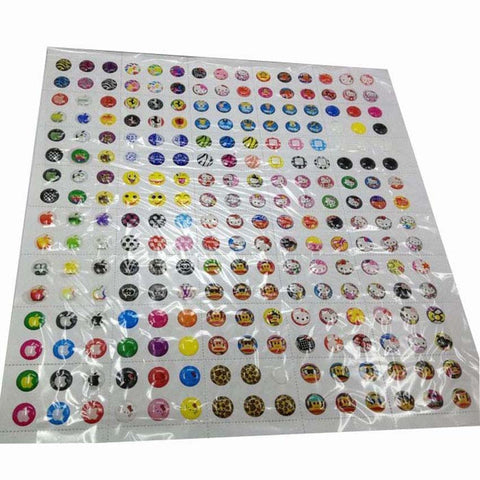 330pcs Cartoon Rubber Home Button Sticker for iPhone 4 4s 5G ipad 2 3