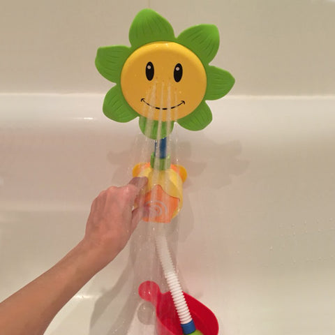 Baby Bath Toys Children Sunflower Spray Water Shower Faucet Kids Bath Toy with Box Bathroom Toys Random Color